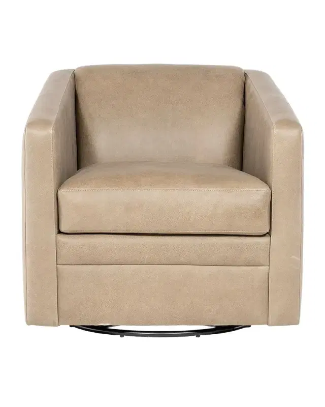 Bradington-Young Lorelai Leather Swivel Chair