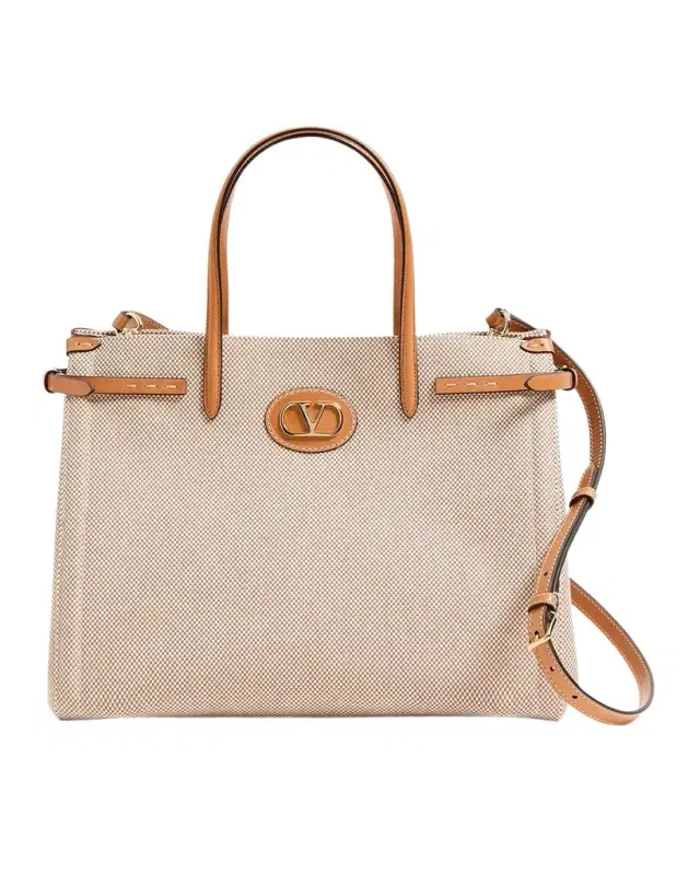 Antibes Medium Canvas Shopping Tote Bag