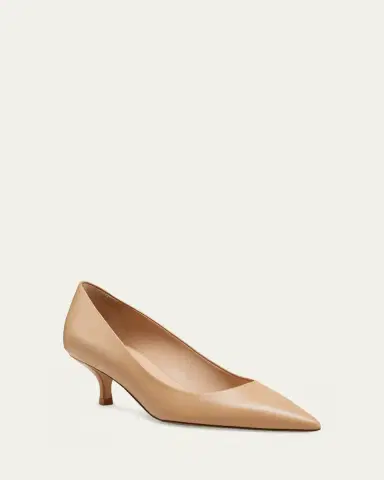 Stuart Weitzman 0mm Stuart Power Leather Pumps | Thumbnail 2