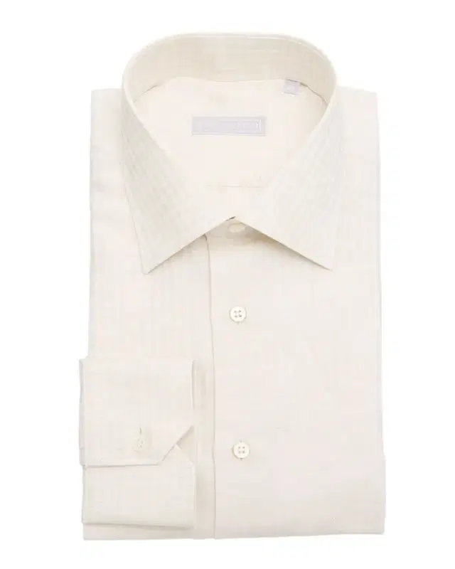 Stefano Ricci Men 's Cotton, Silk and Linen Stripe Dress Shirt