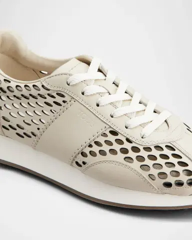 Tod 's Leather Net Sport Active Sneakers | Thumbnail 2 Tod 's Leather Net Sport Active Sneakers | Thumbnail 2