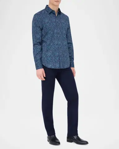 Bugatchi Men's Julian Cotton-Stretch Sport Shirt | Thumbnail 2 Bugatchi Men's Julian Cotton-Stretch Sport Shirt | Thumbnail 2