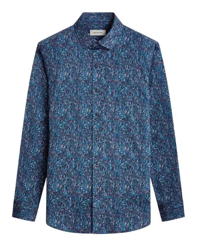 Bugatchi Men 's Julian Cotton-Stretch Sport Shirt