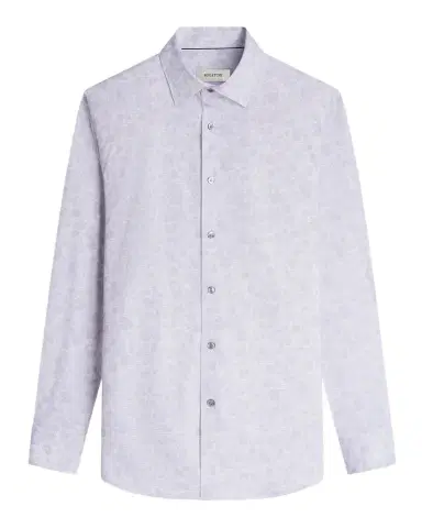 Bugatchi Men 's OoohCotton James Tonal-Print Sport Shirt | Thumbnail 1