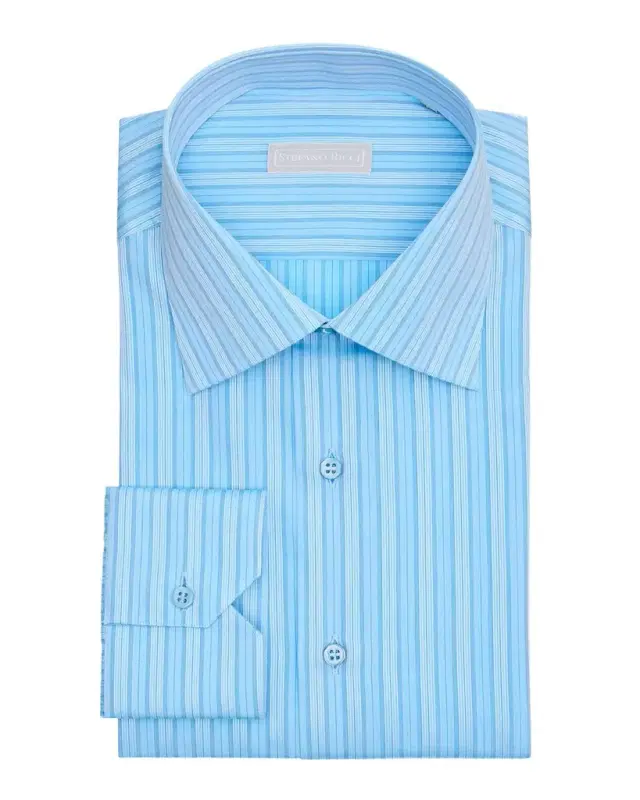 Men 's Striped Dress Shirt