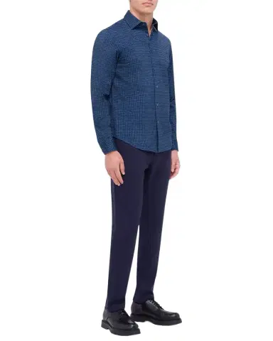 Bugatchi Men's James OoohCotton Check Sport Shirt | Thumbnail 1 Bugatchi Men's James OoohCotton Check Sport Shirt | Thumbnail 1