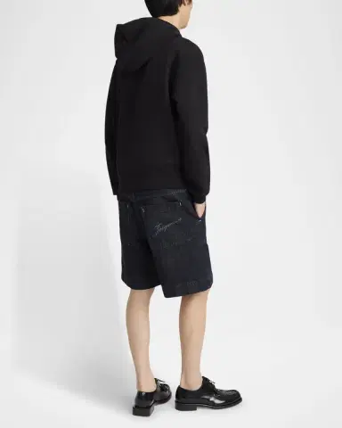 Jacquemus Men's Brode Embroidered Logo Hoodie | Thumbnail 3