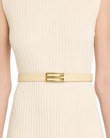 Victoria Beckham B-Logo Leather Belt | Thumbnail 1 Victoria Beckham B-Logo Leather Belt | Thumbnail 1