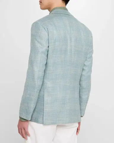 Stefano Ricci Men's Check Single-Breasted Sport Coat | Thumbnail 3