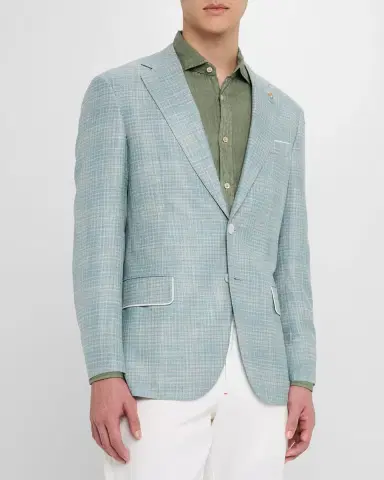Stefano Ricci Men's Check Single-Breasted Sport Coat | Thumbnail 4