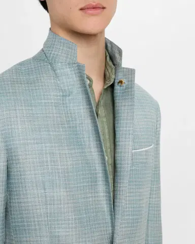 Stefano Ricci Men's Check Single-Breasted Sport Coat | Thumbnail 7