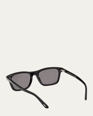 Tom Ford Men's Barron Acetate Square Sunglasses | Thumbnail 2