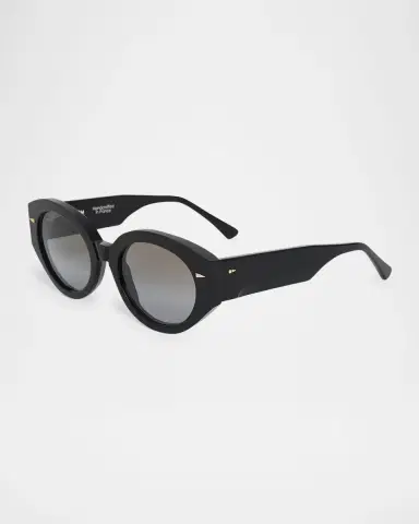 AHLEM Art Deco Acetate & Nylon Round Sunglasses | Thumbnail 2 AHLEM Art Deco Acetate & Nylon Round Sunglasses | Thumbnail 2