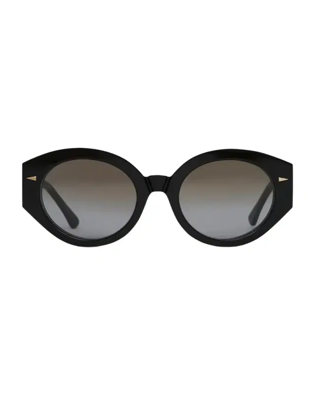 AHLEM Art Deco Acetate & Nylon Round Sunglasses