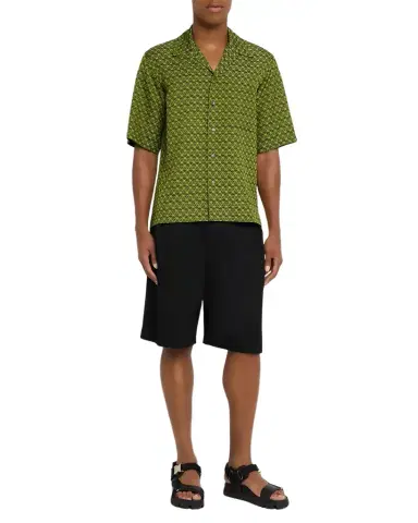 Alexander McQueen Men's Skull Jacquard Pajama Shirt | Thumbnail 1 Alexander McQueen Men's Skull Jacquard Pajama Shirt | Thumbnail 1