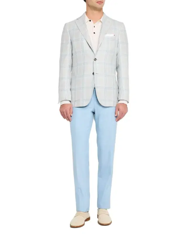 Men's Flat-Front Twill Pants