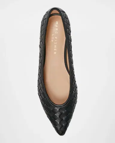 Marc Fisher LTD Damaria Woven Leather Ballerina Flats | Thumbnail 4 Marc Fisher LTD Damaria Woven Leather Ballerina Flats | Thumbnail 4
