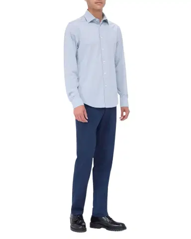 Bugatchi Men's OoohCotton James Micro-Stripe Sport Shirt | Thumbnail 1 Bugatchi Men's OoohCotton James Micro-Stripe Sport Shirt | Thumbnail 1
