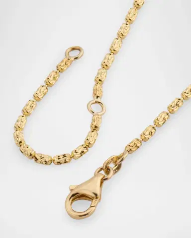 Neiman Marcus Diamonds 18K Yellow Gold Large Diamond K Necklace, 2.94tcw/18" | Thumbnail 3