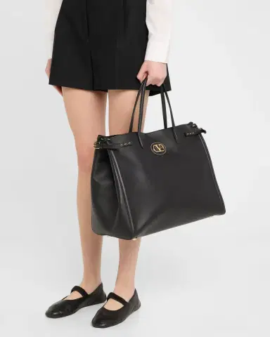 Valentino Garavani Antibes Large Napa Leather Tote Bag | Thumbnail 2 Valentino Garavani Antibes Large Napa Leather Tote Bag | Thumbnail 2