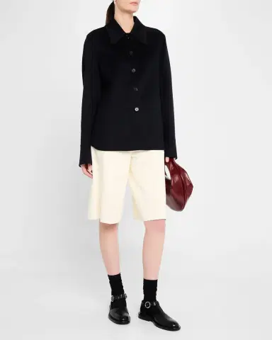 Jil Sander Button Down Cashmere Jacket | Thumbnail 2
