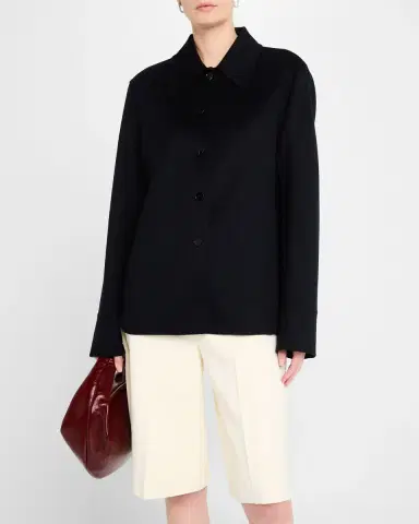 Jil Sander Button Down Cashmere Jacket | Thumbnail 4