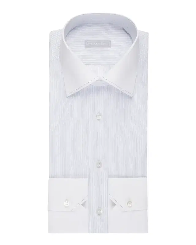 Men 's Cotton Micro-Stripe Dress Shirt