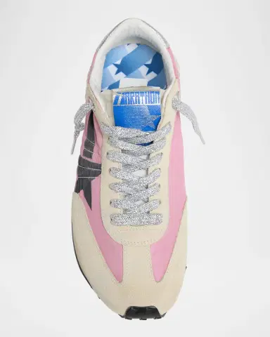 Golden Goose Running Marathon Suede Nylon Sneakers | Thumbnail 4 Golden Goose Running Marathon Suede Nylon Sneakers | Thumbnail 4