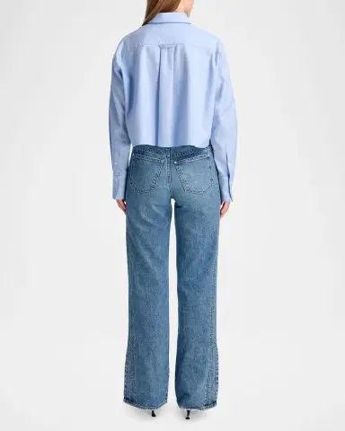 TWP Little Big Joe Cropped Button-Front Shirt | Thumbnail 3 TWP Little Big Joe Cropped Button-Front Shirt | Thumbnail 3