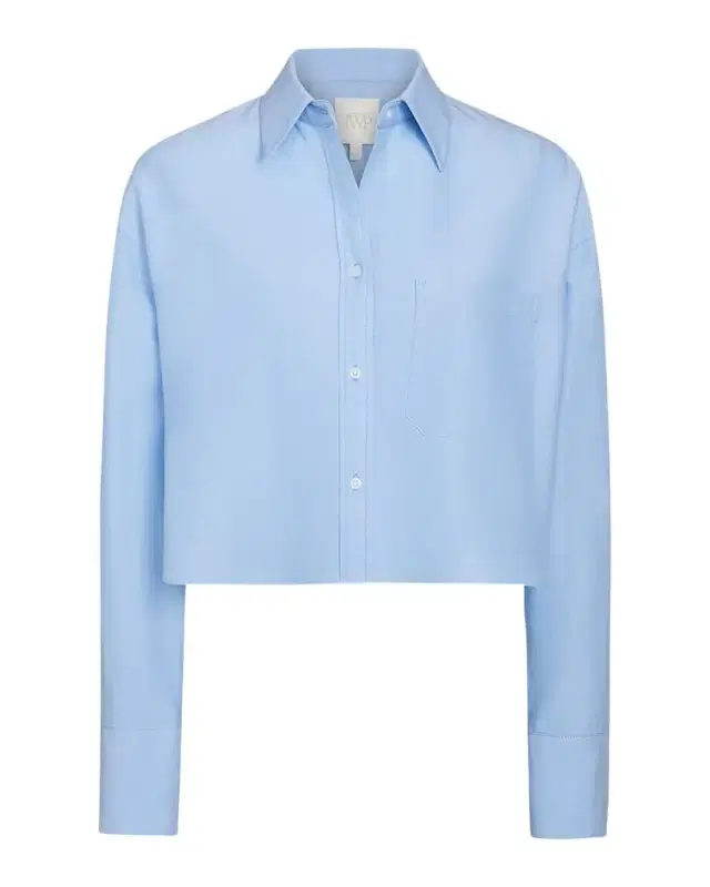 TWP Little Big Joe Cropped Button-Front Shirt