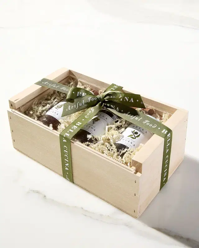 Honey Trio Gift Box with Olive Wood Dipper