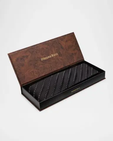 Stefano Ricci Men's Beaded Silk Cummerbund | Thumbnail 2