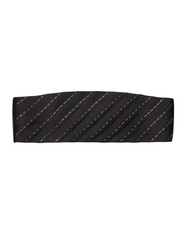 Stefano Ricci Men 's Beaded Silk Cummerbund