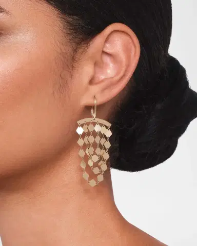 LANA Laser Kite Small Cascade Earrings | Thumbnail 3