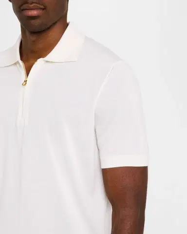 Stefano Ricci Men's Quarter-Zip Short-Sleeve Polo Sweater | Thumbnail 5 Stefano Ricci Men's Quarter-Zip Short-Sleeve Polo Sweater | Thumbnail 5