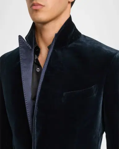 Tom Ford Men's Shelton Velvet and Satin Evening Jacket | Thumbnail 7 Tom Ford Men's Shelton Velvet and Satin Evening Jacket | Thumbnail 7
