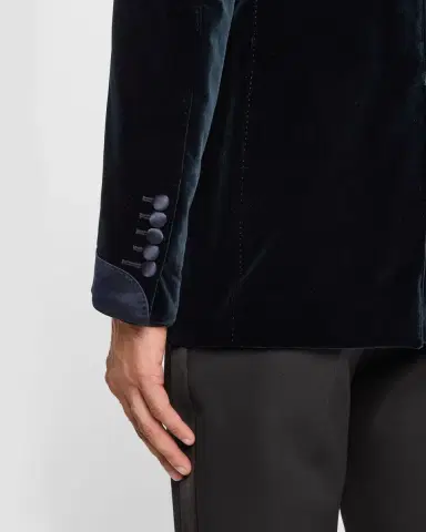 Tom Ford Men's Shelton Velvet and Satin Evening Jacket | Thumbnail 8 Tom Ford Men's Shelton Velvet and Satin Evening Jacket | Thumbnail 8