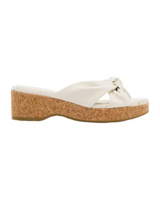 Avenue Crisscross Wedge Slide Sandals