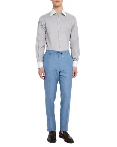 Stefano Ricci Men's Drawstring Pull-On Pants | Thumbnail 1 Stefano Ricci Men's Drawstring Pull-On Pants | Thumbnail 1