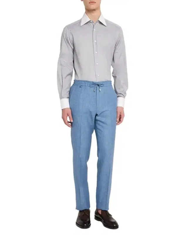 Stefano Ricci Men 's Drawstring Pull-On Pants