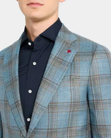 Isaia Men 's Wool-Blend Plaid Sport Coat | Thumbnail 5