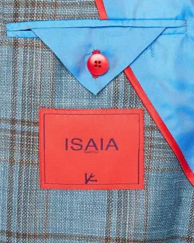 Isaia Men 's Wool-Blend Plaid Sport Coat | Thumbnail 6