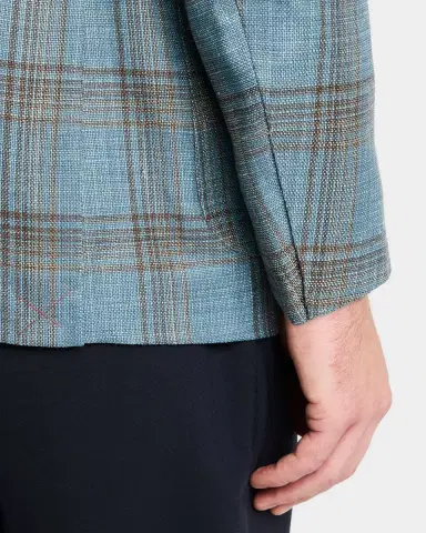 Isaia Men 's Wool-Blend Plaid Sport Coat | Thumbnail 8