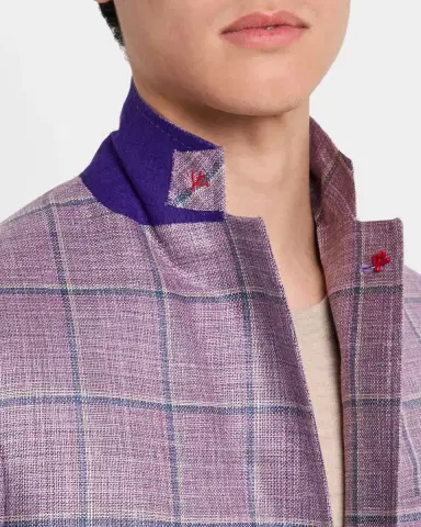 Isaia Men's Windowpane Sport Coat | Thumbnail 7