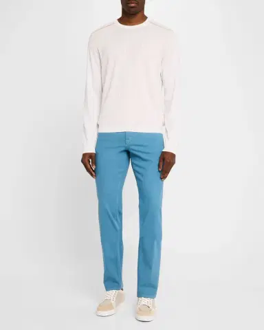 Stefano Ricci Men 's Silk and Cotton Crewneck Sweater | Thumbnail 2