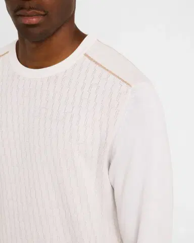 Stefano Ricci Men 's Silk and Cotton Crewneck Sweater | Thumbnail 5