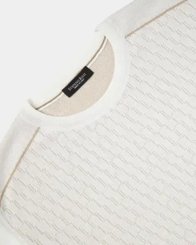 Stefano Ricci Men 's Silk and Cotton Crewneck Sweater | Thumbnail 6