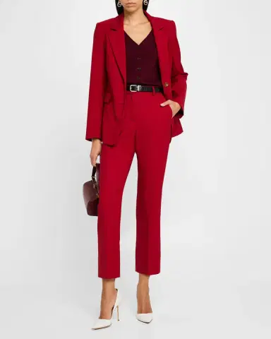Argent Cropped Straight-Leg Seasonless Wool Trousers | Thumbnail 2 Argent Cropped Straight-Leg Seasonless Wool Trousers | Thumbnail 2