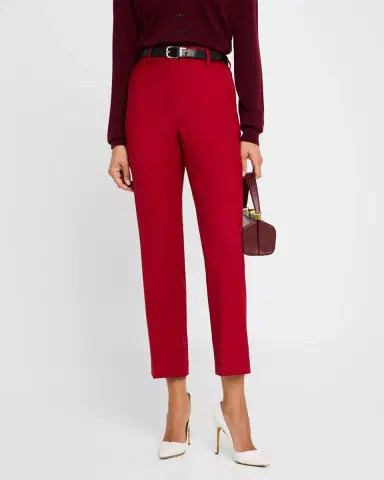Argent Cropped Straight-Leg Seasonless Wool Trousers | Thumbnail 4 Argent Cropped Straight-Leg Seasonless Wool Trousers | Thumbnail 4