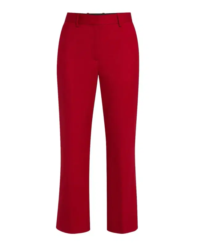 Cropped Straight-Leg Seasonless Wool Trousers